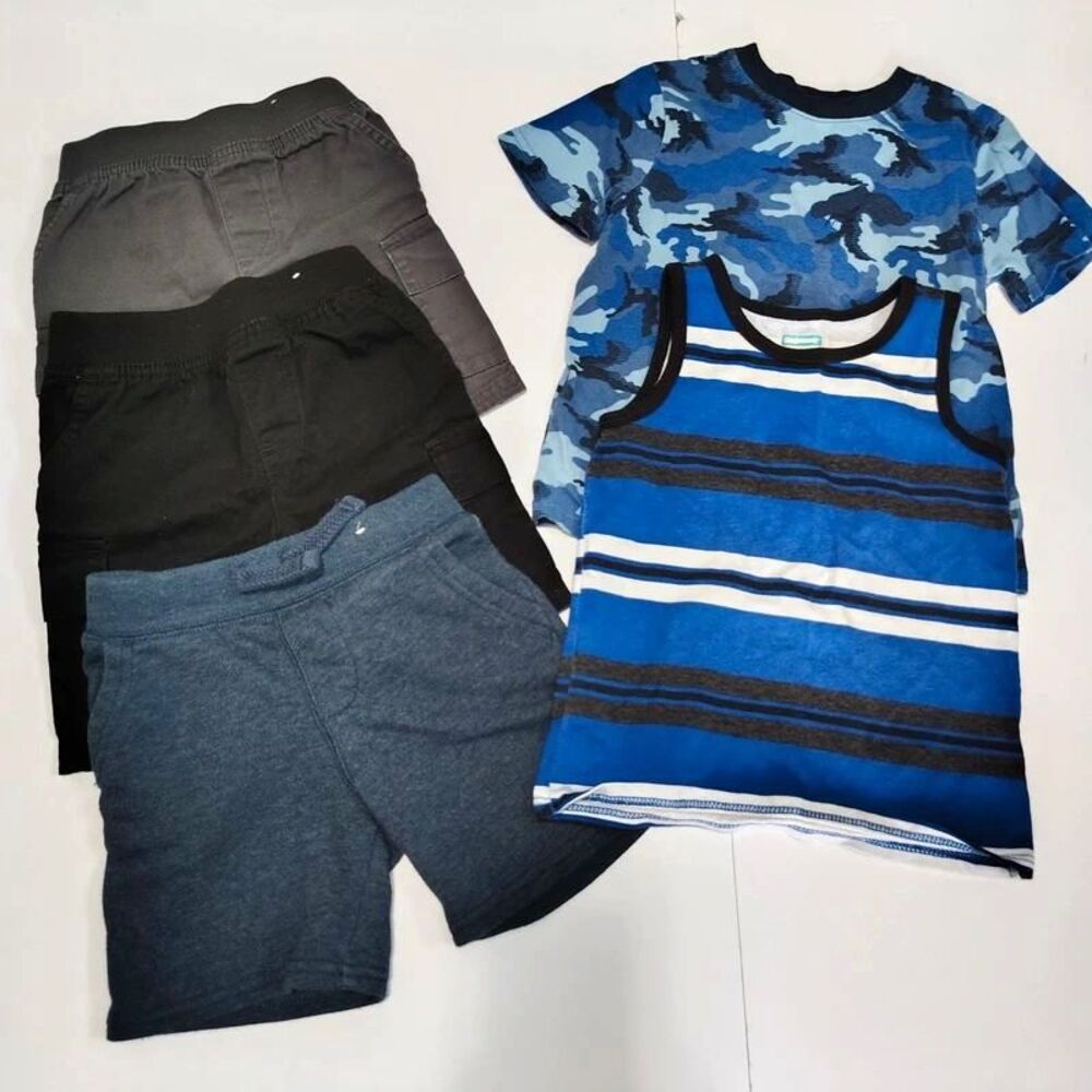 Boys Assorted Summer Lot Size 3T Shorts T-Shirt Tank Top Garanimals